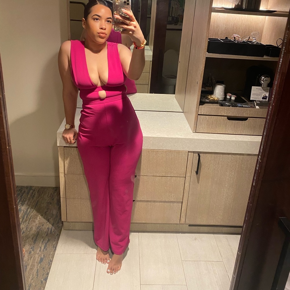 Blush pink express jumpsuit
